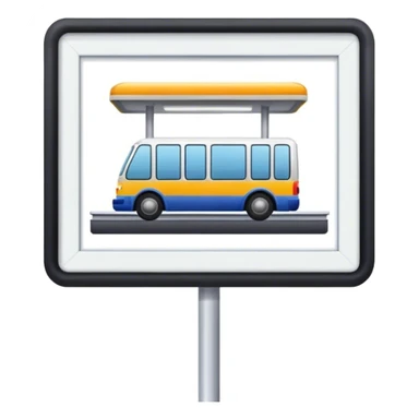 Transport stop sticker