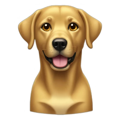 gold labradore sticker