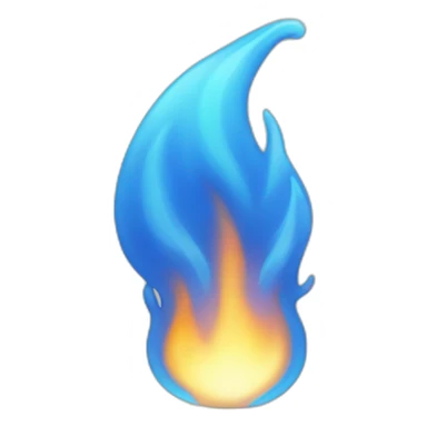 little blue flame without human traits sticker