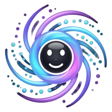 black magic particles sticker