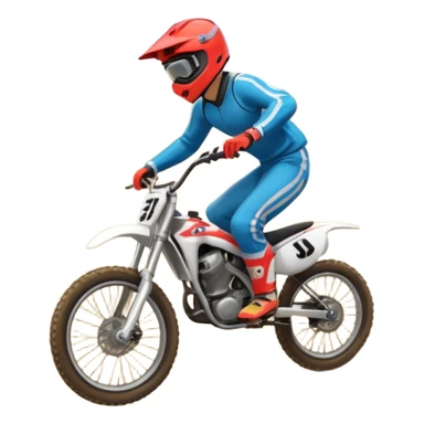 Pumptrack track and rider riding a hilly on the backwheel sticker
