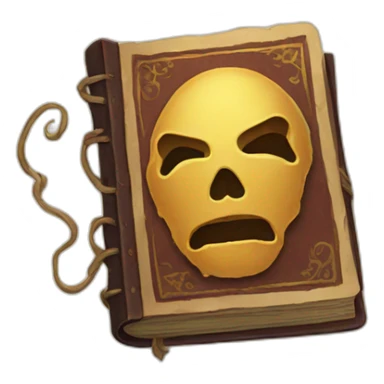 A grimoire book sticker