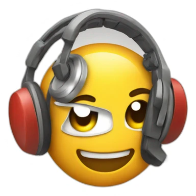 Alarm on headphones sticker