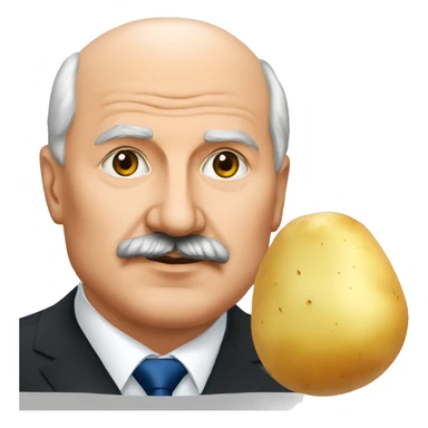lukashenko and potato sticker