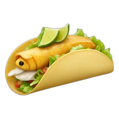 Fish taco sticker