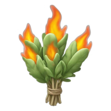 bundle of sage on fire sticker