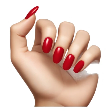 Cherry red nails  sticker