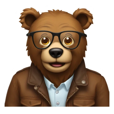 Freddy faze bear with glasses  sticker