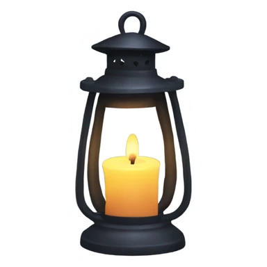 a lantern with a candle inside sticker