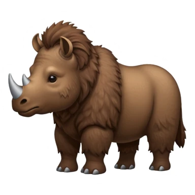 a Woolly rhinoceros sticker