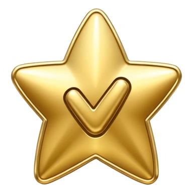 gold checkmark sticker