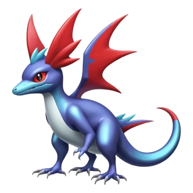 Shiny Noibat-Nargacuga-Salamence-Silvally-Fakémon-hybrid-creature (full body)  sticker