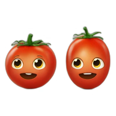 Two Big anda one small tomatoe sticker