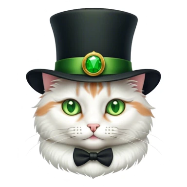 Cat with tophat sticker