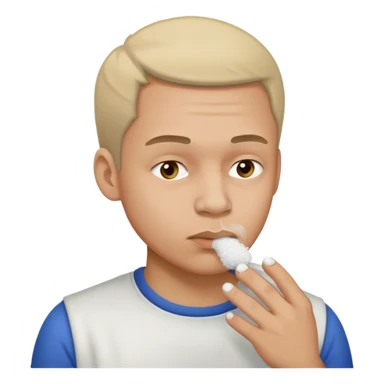 Guy snorting cocaine emoji sticker