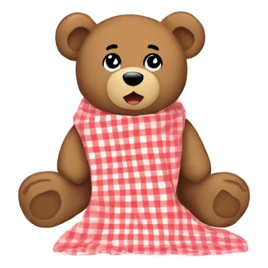Teddy bear picnic blanket  sticker