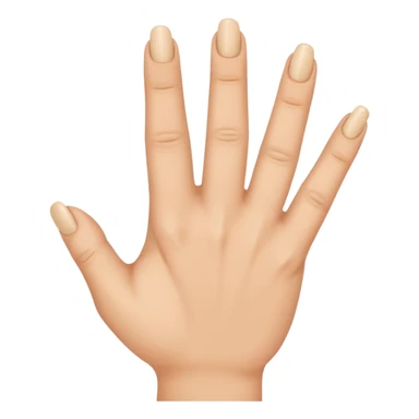 Hand sign with hand spread and middlefinger over the ringfinger sticker