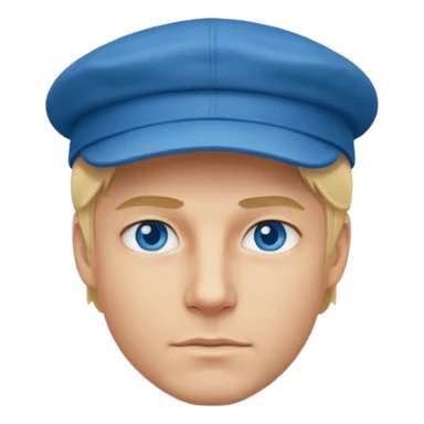 Homme fort blond casquette* sticker