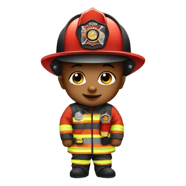Firefighter baby sticker