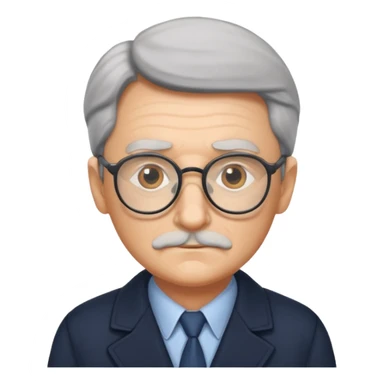 Old Detective with glasses  sticker