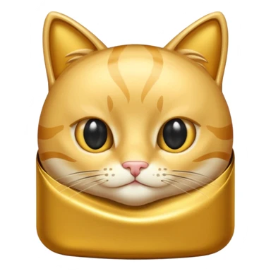 gold cat food package sticker