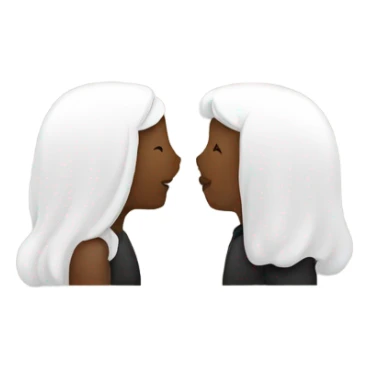 two white people kissing  sticker