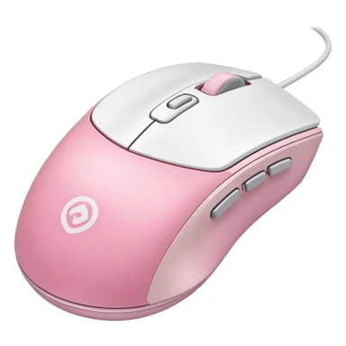 pink white  soft classic gaming mouse for macbook sticker