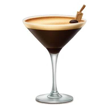 luxurious espresso martini cocktail sticker