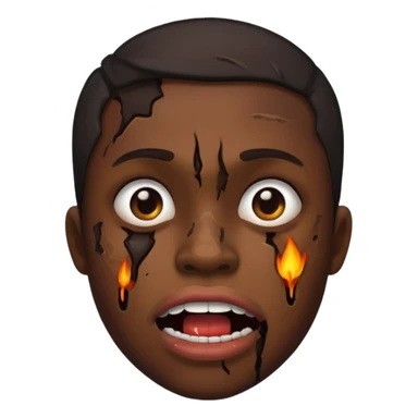 her mouth was burned from eating peppers sticker