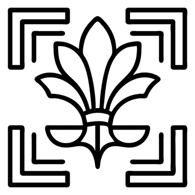 stencil pattern in art deco style sticker