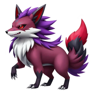 Shiny Dark Zigzagoon-Zoroark-Zangoose-Hybrid (Full body) sticker