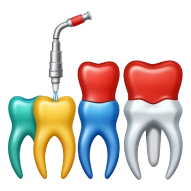 limas endodonticas, de color blanco, amarillo, rojo, azul, verde, negro sticker