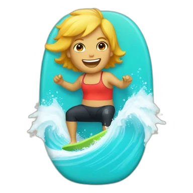body boarding sticker