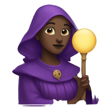 purple tarot card sticker