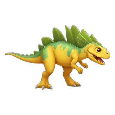 yellow dino sticker