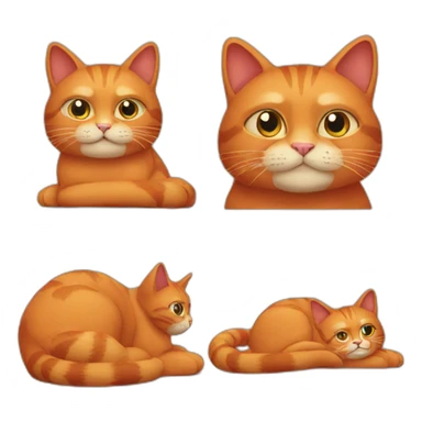 red cat sit sticker