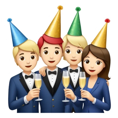 Birthday party sticker