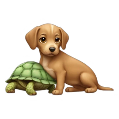 Chien sur chat sur tortue sticker