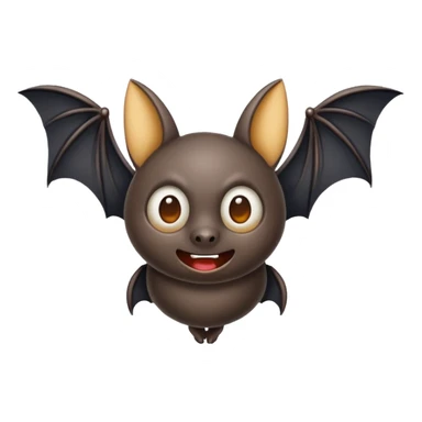 Flying bat sticker