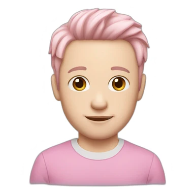 Pink dad pale skin sticker
