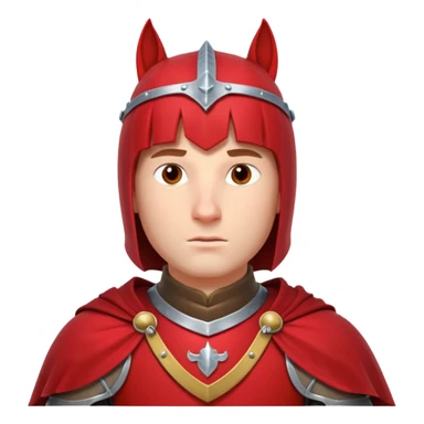 medieval horse rider knight portrait, head and shoulders only, armor collar, cloak, intense eyes, fantasy vibe, 3D cartoon, mobile game icon style, clean background, no text, no watermark
 sticker