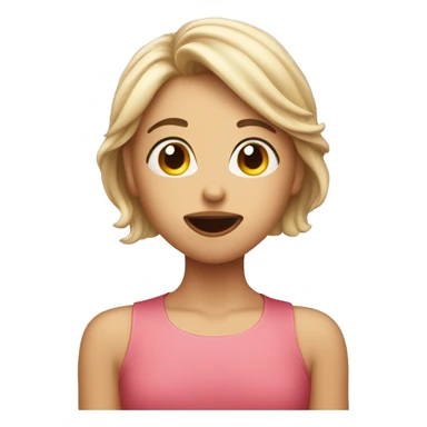 blushing face blowing kiss heart  sticker