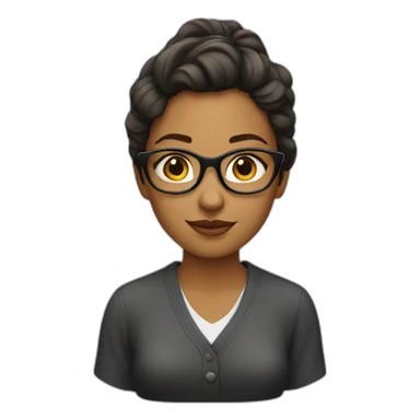 a young woman writer sticker