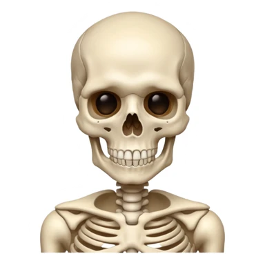 Human skeleton image sticker