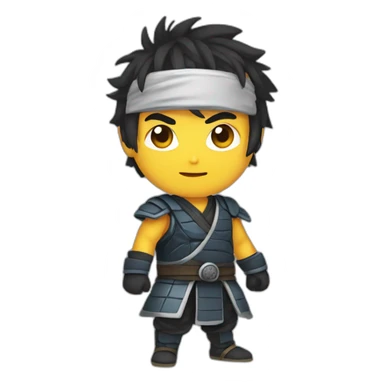 Male masterNinja anime style sticker