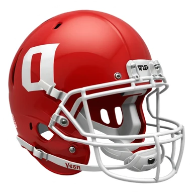 college football player helmets red  sticker