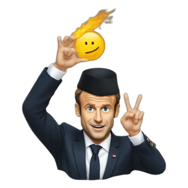 Emmanuel Macron en sorcier sticker