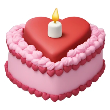 Heart shaped birthday cake  sticker