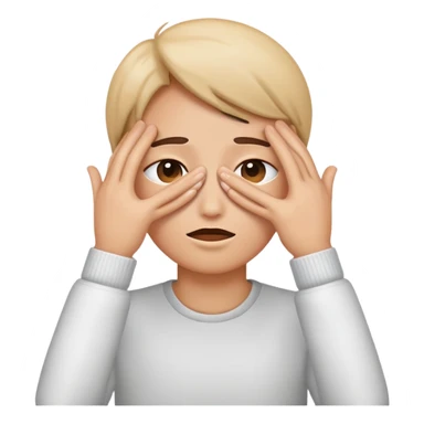 Covering eyes  sticker