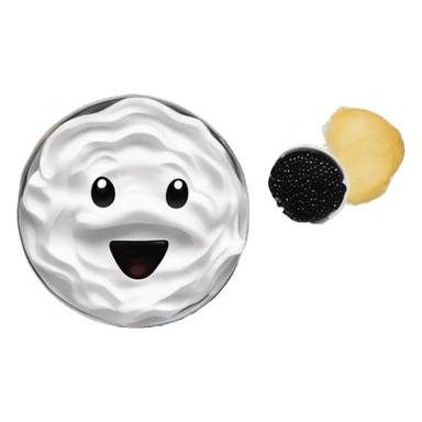 potato chips for flat chips. Arrange chips on a serving tray. Using a small spoon or pastry bag, place a small dollop of crème fraiche on each chip. Top with a spoonful of Romanoff® Black Lumpfish Caviar. Sprinkle with chopped chives. Serve. sticker